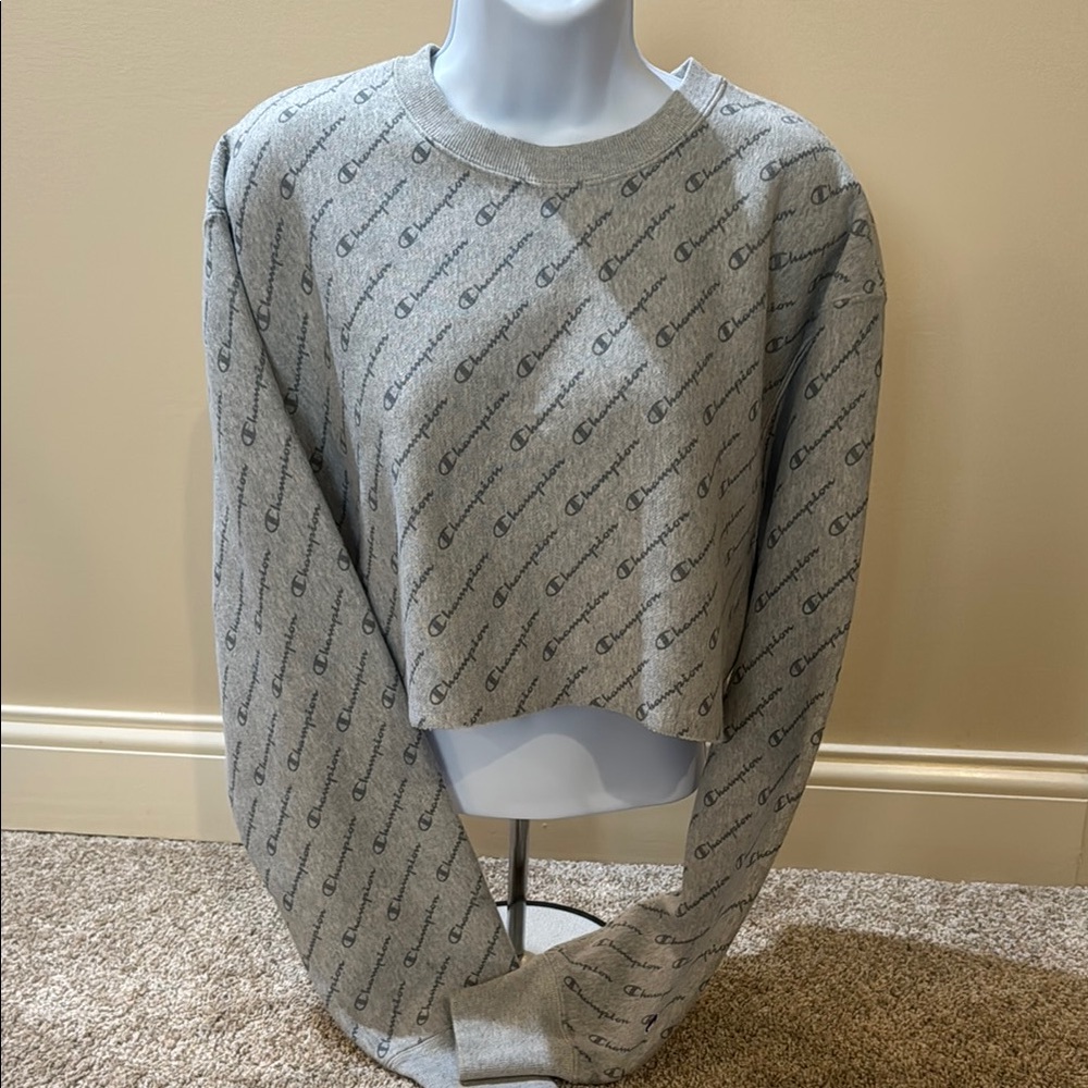 Champion Gray Logo Sweatshirt